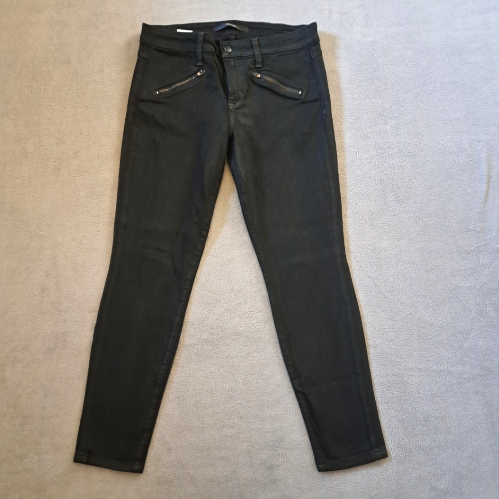 Joe's jeans‎ skinny ankle women's size 29 black zip pocket EUC